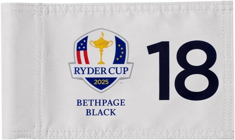 2BUT 2025 Bethpage Black Golf Pin Flag Practic Putting Green Golf Flag For Backyard Garden Double-Sewn 600D Nylon Miniature Pin Flag Regulation Tube Flag (20"x13"(18)) - Image 1